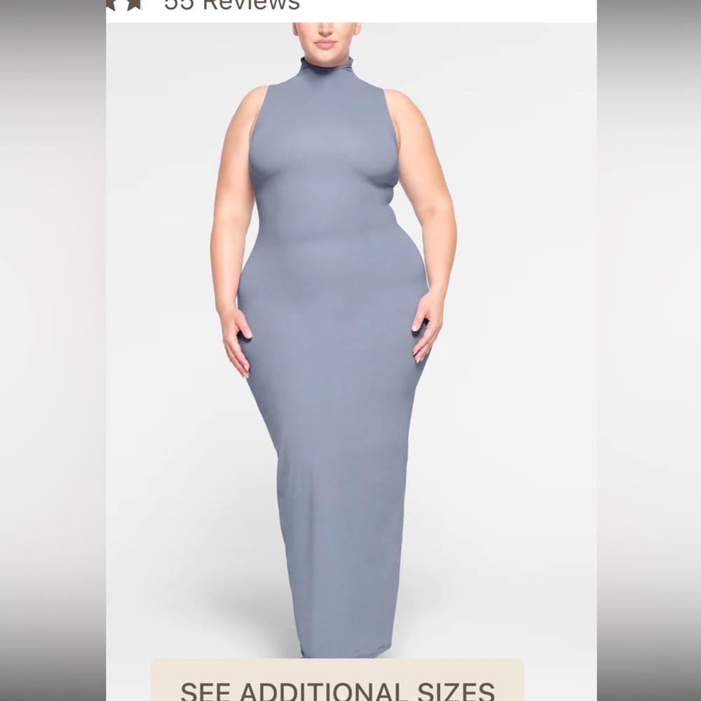 Sleeveless mock neck dress